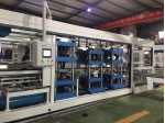 Full automatiac four stations plastic thermoforming machine