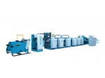 Unit type flexographic printing machine without roller replacement