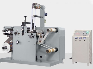 Label Slitter Rewinder with Rotary Die Cutter, FQ-330R/450R