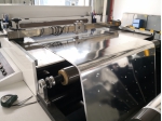 High precision sheet cutting machine with delaminating system